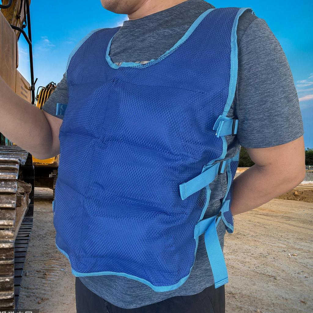 Ice Vest Cooling Safety Vest Outdoor High Temperature Clothing Adjustable Cool Jacket Summer Outdoor Ice Pack Cooling Vest