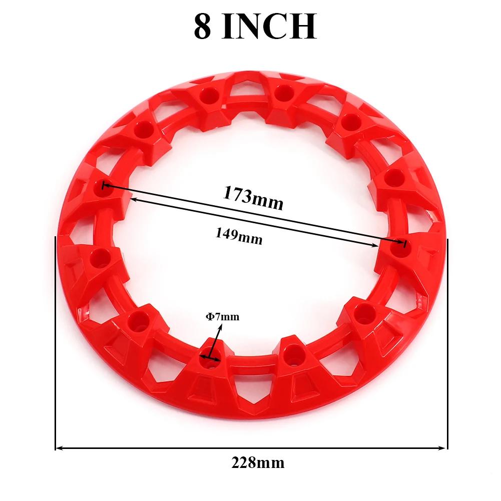 2PCS 4PCS 8-inch ATV Wheel Trim Hub Protection Decor Rim Cap Universal Vehicle All Terrain Wheel Plastic Cover For 8inch Tires