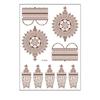 Arm Hand Semi-permanent Henna Tattoo Stickers Body Art Sticker Temporary Tattoo Indian Lace Tattoo