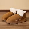 Cross-border New Warm Home Cotton Shoes Autumn and Winter Indoor Home Non-slip Cotton Slippers Outer Thick-soled Plush Short Boots