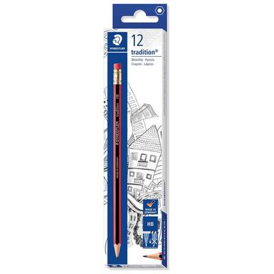 Staedtler Tradition Radiergummi-Spitze HB Bleistifte (12/Karton)