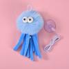 Hanging Fluffy Octopus Cat Toy Interactive Self Play Cat Teaser with Bell Soft Plush Octopus Toy with Elastic String for Indoor Kitten Chasing Playing