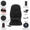 12W Chair Cushion Car Home Heating Vibrator Car Seat Chair Massager Office Lumbar Neck Mattress Pain Relief Electric Back Massager AC 110-230V