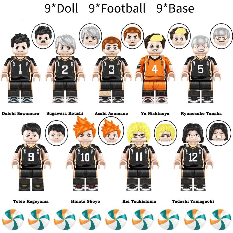 

Сборка Фигурки Haikyuu Игрушка Волейбольные Куклы Пластиковые Блоки Строительство