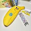 Bananen-Federmäppchen Plüsch-Aufbewahrungstasche Große Kapazität Kreatives Geschenk Für Schüler