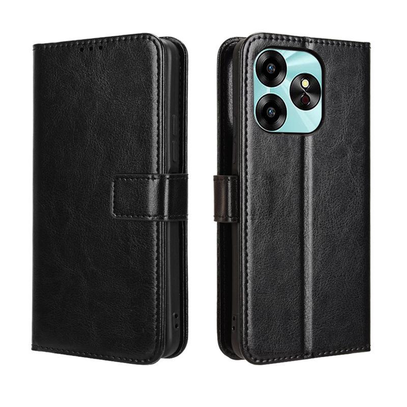 Youmi Umidigi G6 5G Leather Flip Case with Card Slot & Lanyard - Crazy Horse Pattern