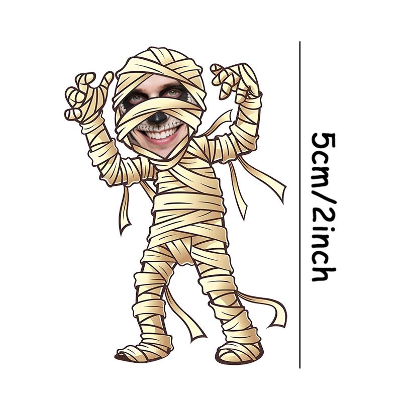 20 Stück Personalisieren Sie Mama-Aufkleber Lustiger Verschlussaufkleber Personalisieren Sie DIY-Gesicht mit Totenkopf Halloween-Etikett Hallow-Party-Deko-Zubehör