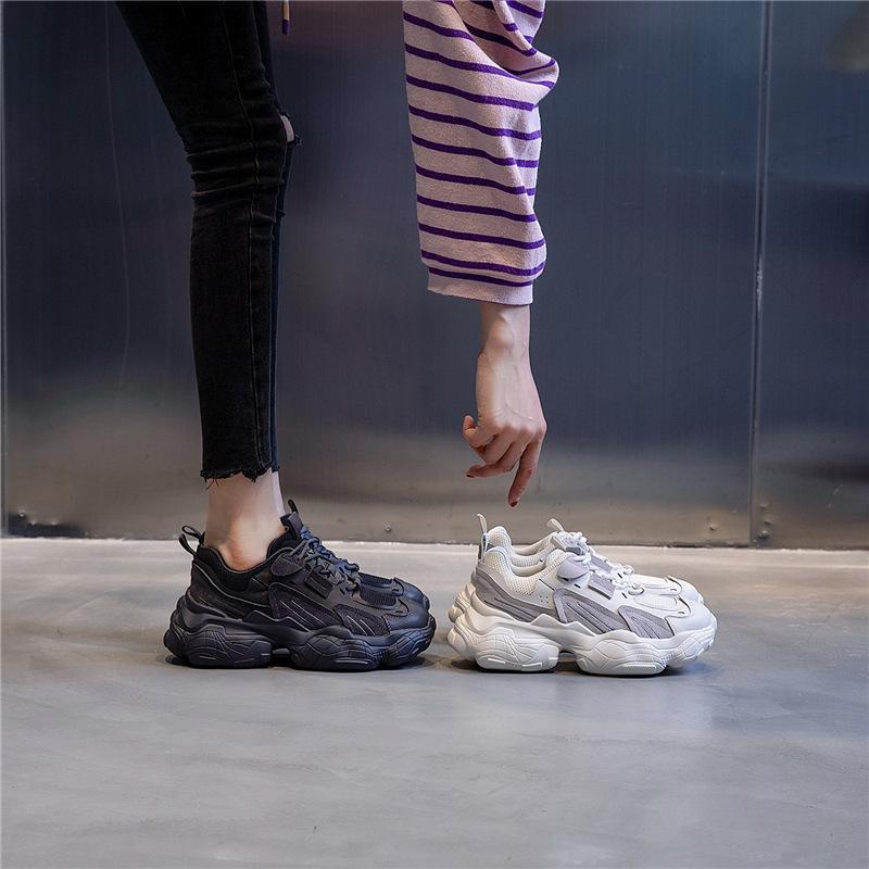 Women's Shoes Ins Tide Shoes Internet Celebrity New 2025 Spring Sports and Leisure Wenzhou Dad Shoes Women's Platform Shoes Children's Tide