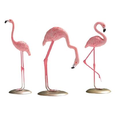 Flamingos Ornament, Resins Statue with Fine Detailing for Stylish Room Decoration
