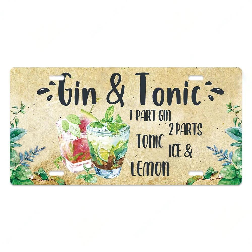 Vintage Wine Culture Metal Signs Wall Decor Licenses Plate Plaque Metal Vintage Tin Sign for Bar Pub Kitchen Dining Room