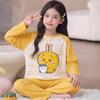 100% Cotton Girls Long Sleeve Pajama Set Princess Style Thin Sleepwear Kids Ages 8