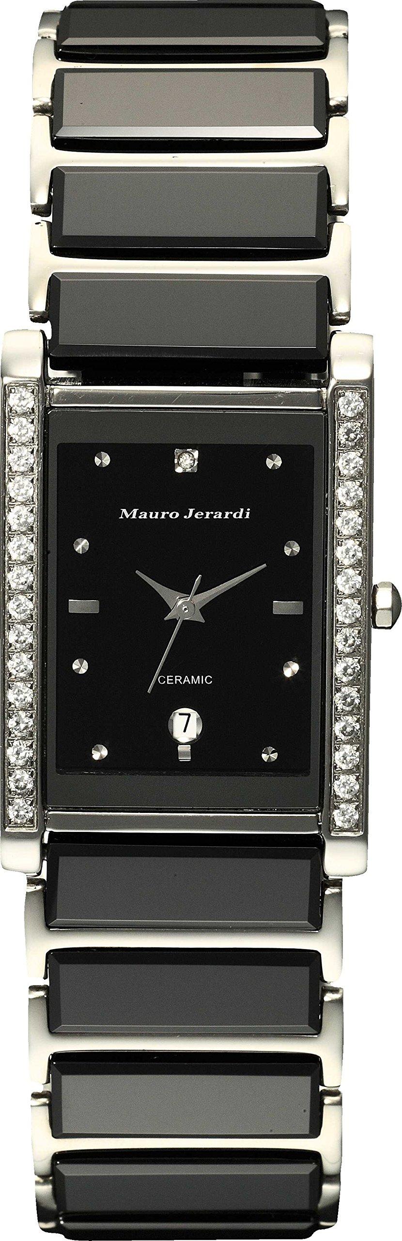 

[Mauro Geraldi] Часы 1P Diamond Ceramic Zirconia Bezel Calendar MJ3030-2 Black