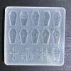 Halloween Silicone Resin Mold Tiny Coffin Shape Mold Filling Craft Quicksand Filler Resin Mold  Making Handmade Craft