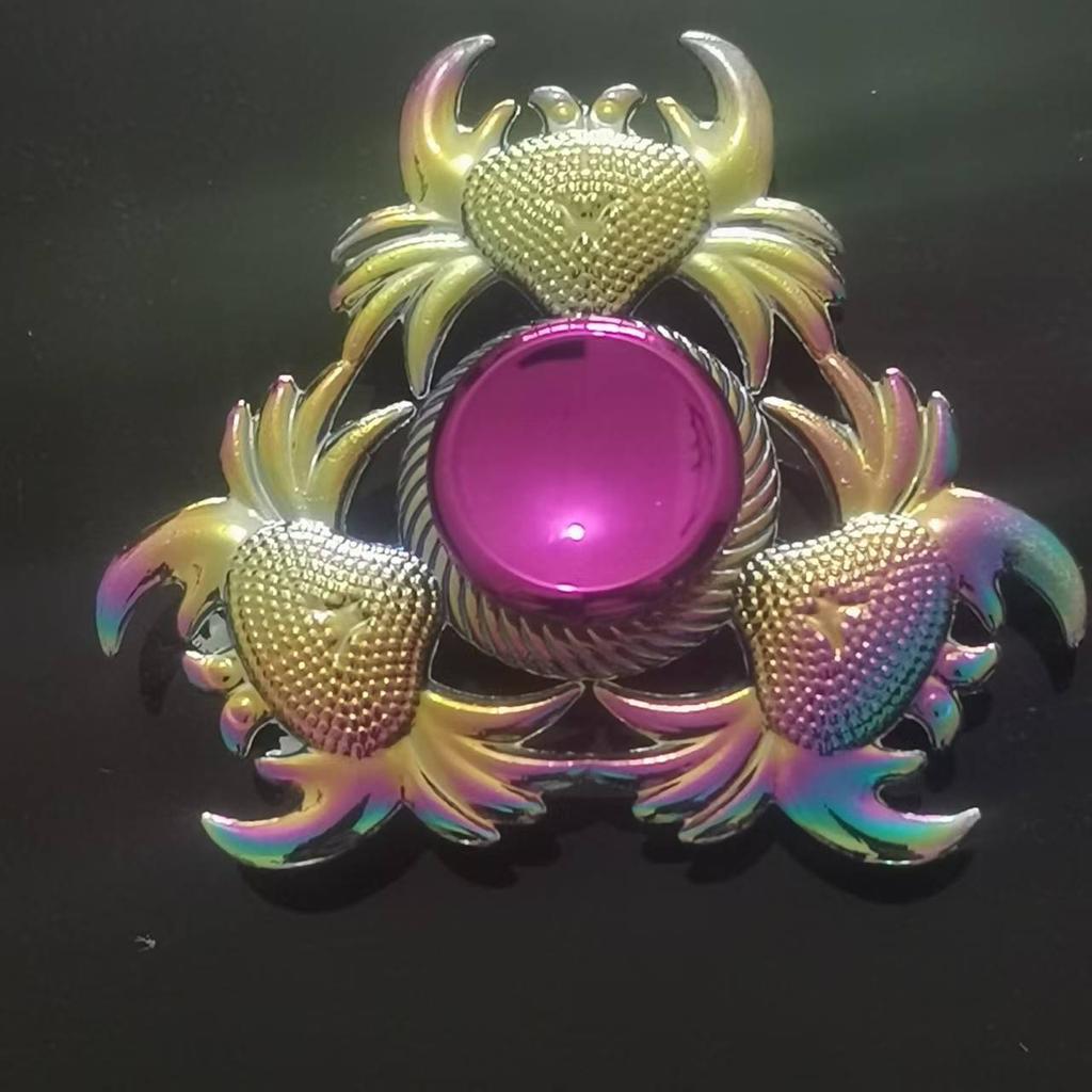 New Style Colorful Alloy Fidget Spinner Gradient Color R188 Mute Bearing Edc Metal Hand Spinner Adult Stress Relief  Fidget Toys