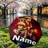 Custom Name Personalized One Piece Print Umbrella, Auto Open Close, 8‑Rib Sturdy Frame, Commute Camping Hiking Use, Birthday Gift
