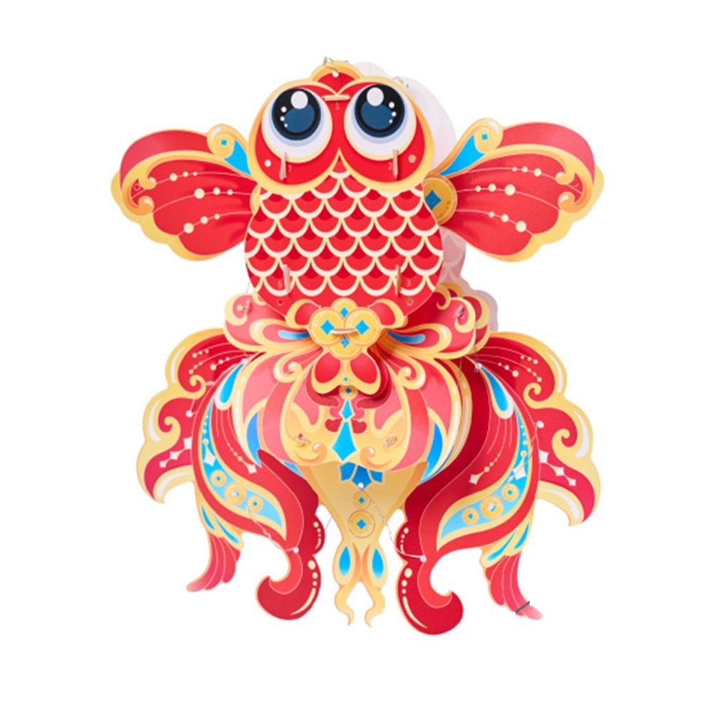 Cute Chinese Fish Lantern Waterproof Celebration Lantern Handheld Goldfish Lantern  New Year