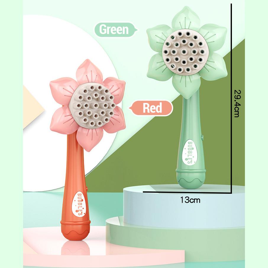 23 buche Bubble Machine Girasole Bubble Gun Stick Elettrico Bubble Blower Outdoor Divertimento Giocattoli Bubble Machine Giocattolo per Bambini
