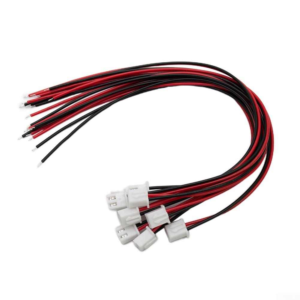 Professional 2 Pin XH2 54mm 24AWG Connector with 200mm Wires (10 Sets)