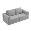 Convertible Folding Sofa Bed, Sleeper Chair with Memory Foam and Back Support – Futon Couch for Living Room, Bedroom, or Small Spaces Gray