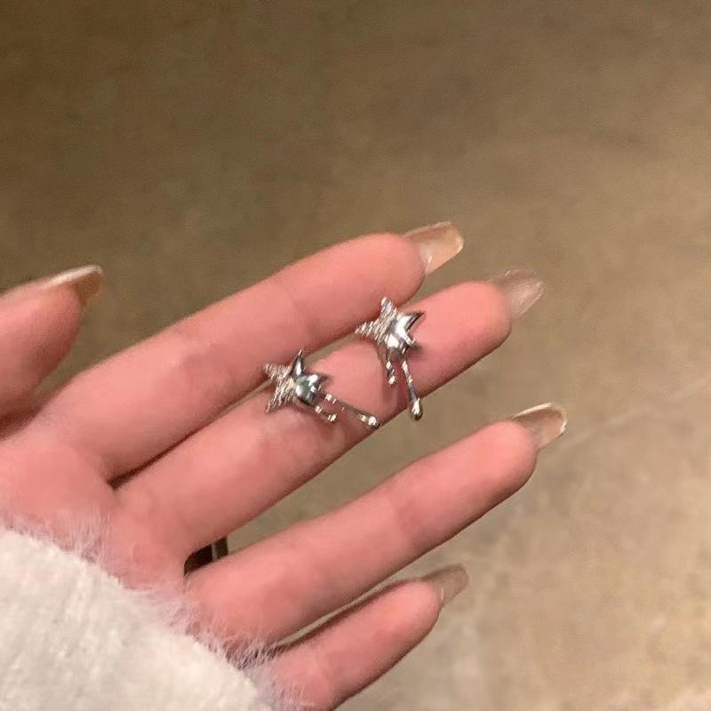 Galaxie Traum: Lava Star Zirkon Ohrstecker | Damen Leichter Luxus High-End Exquisites Design