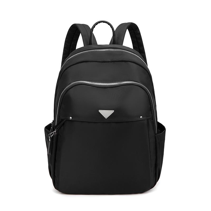 New Oxford Cloth Bag, Women's Waterproof Backpack, 14 Inch Computer Bag, Large Capacity, Simple and Versatile, High-end Feel Bag