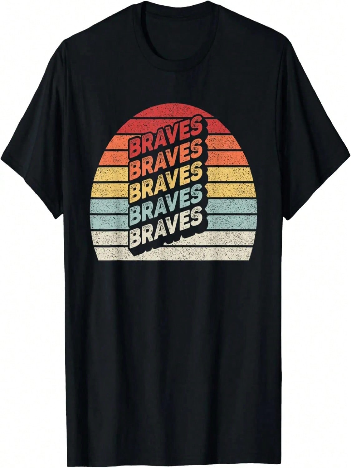 Vintage Retro Braves T-Shirt S разноцветный