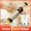 Mașină Electrică pentru Churros, Set Extruder Spanish pentru Gogoși de Casă, Kit de Prăjire Antiaderent pentru Patiserie Latină Autentică