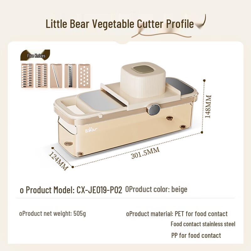 BEAR Multifunktionaler Gemüse- und Reibeschneider