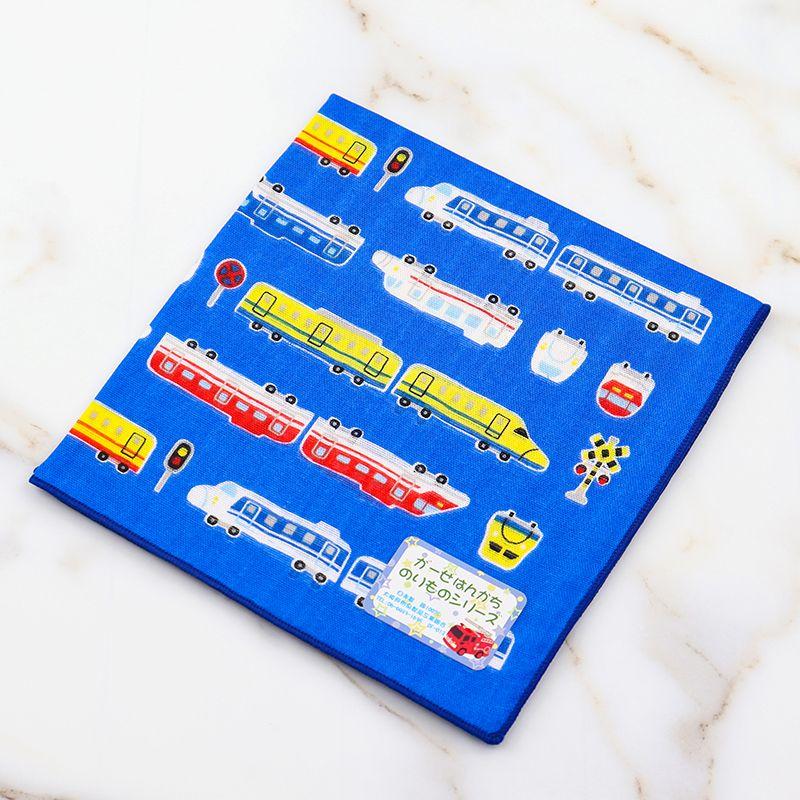 

Japanese Import Kids Small Handkerchief Portable Pure Cotton Sweat-Absorbent Double-Layer Gauze Handkerchief Cartoon Kindergarten Boys Square Scarf Dark blue style