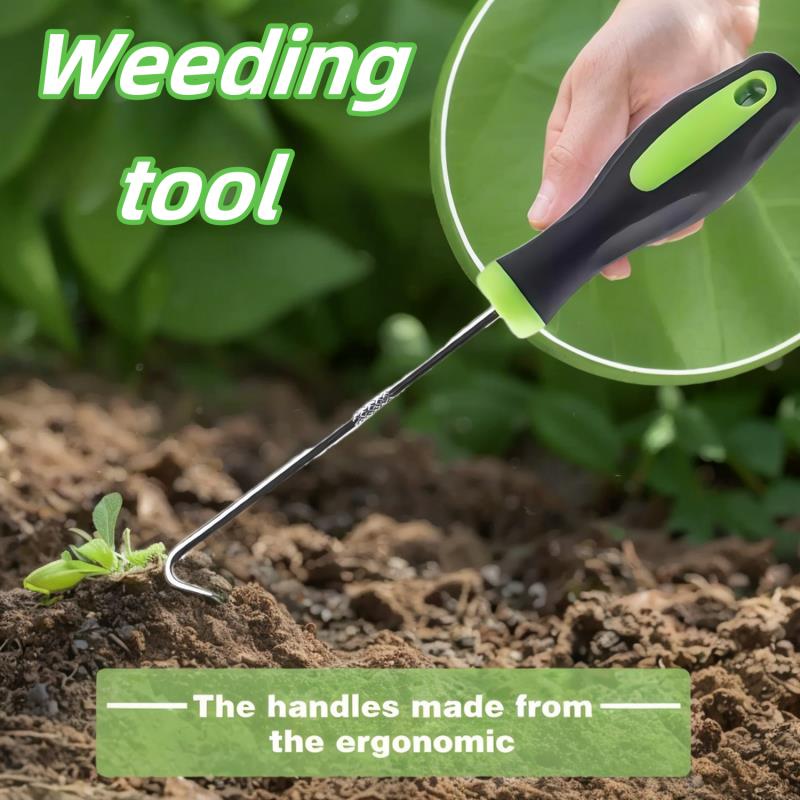 Heavy-Duty Weed Puller Tool Ergonomic Root Remover for Lawn Patio Gravel Effortless Manual Weeding Tool with Non-Slip Grip