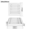 New Aluminum Alloy Air Vent Grille White Square Return Air Grill Gable Wall Shed Vent Attics