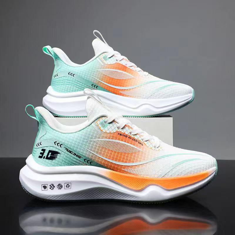 Plus Size Men's Trendy Running Shoes - Outdoor Versatile, Fashionable Mesh Breathable Casual Sneakers