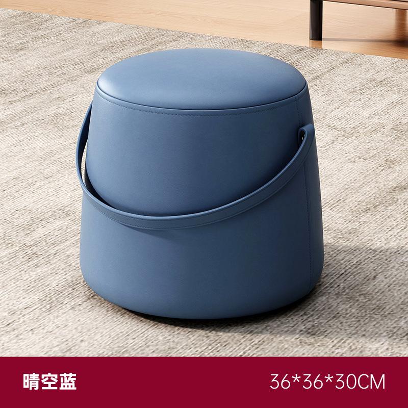 Портативный пуф с узором гусиная лапка из ткани Nordic небольшой табурет для прихожей пуф для гостиной педальный диван пуф креативный пуф круглый табурет 8600₽