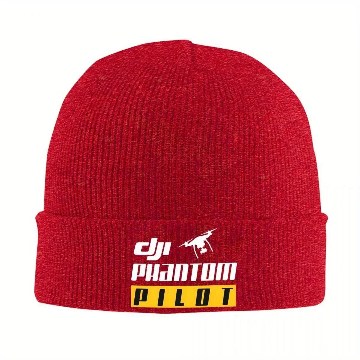 New Dji Phantom Pilot Drone Knitted Hat Womens Unisexs Beanies Winter Hat Flying FPV Lover Warm Melon Cap