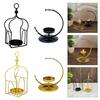 Hanging Metal Tealight Holder for Eid Mubaraks Moon Stand Iron Lanterns for Home and Event Decors Y5GB
