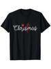 Kreuz Weihnachten Süß Christliche Liebhaber Passende Feiertags Pyjama T-Shirt
