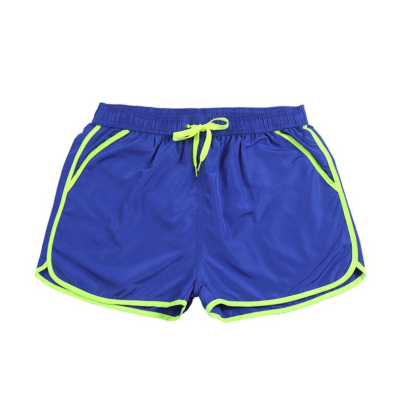 Men's Quick-Dry Color-Block Beach Shorts: Trendy European & American Surf Style