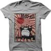 Godzila Totoro Rising Sun Battle Printed T-shirt 9109