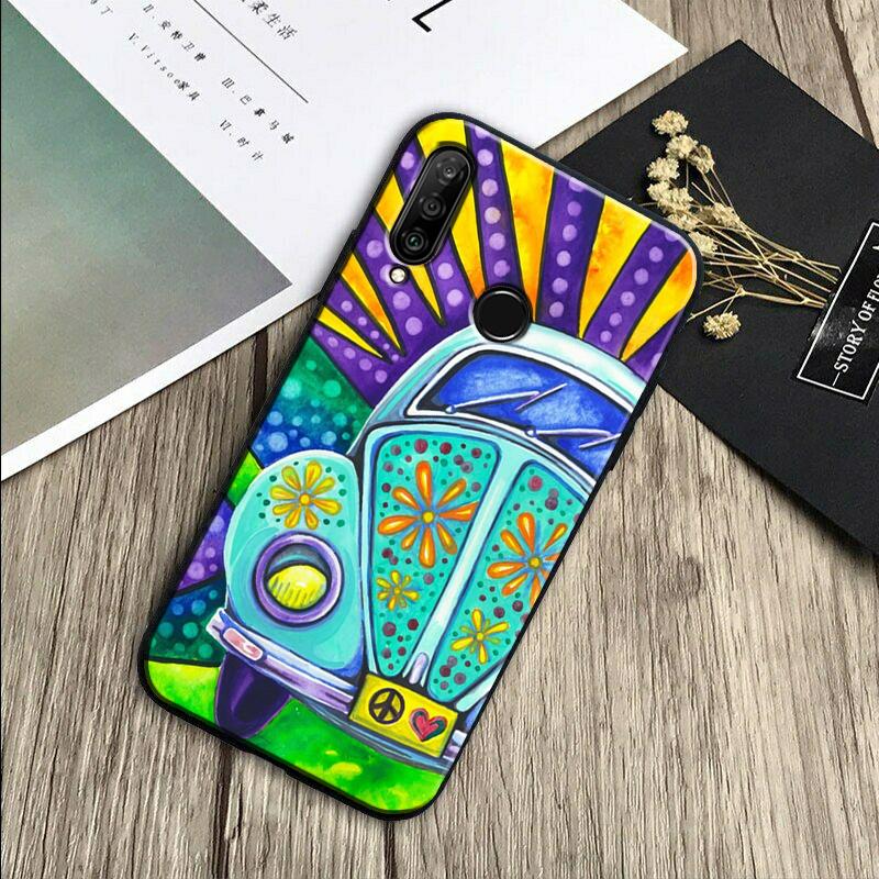 Hippy Hippie Psychedelic Art Peace For Huawei Nova 7i 3i 8i 11 12i 10 9 SE Y60 Y61 Y70 Y72 Y73 Y90 Y91 P20 P30 Pro P40 Lite Case