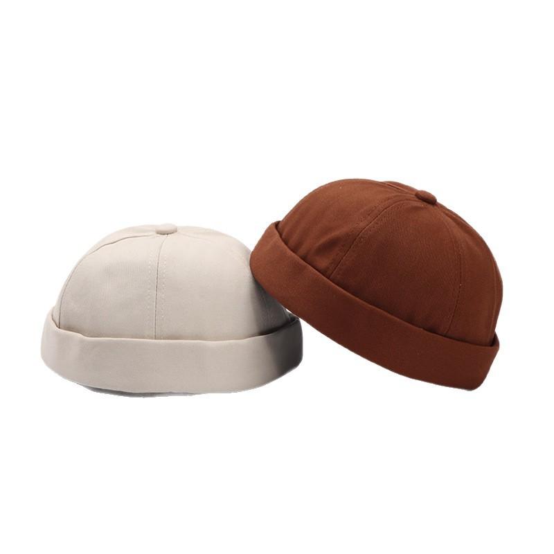 Simple Melon Fur Hat Ins Wind Japan and South Korea Solid Color Brimless Landlord Hat Fashion Casual Hip Hop Hat Spot Tide