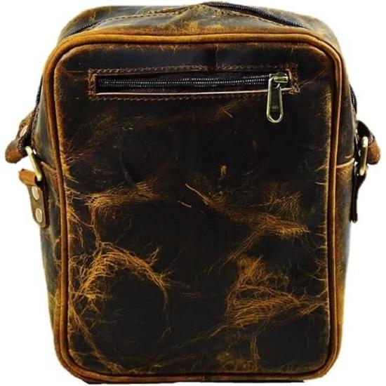 Handmade Vintage Genuine Buff Sling Cross-body Messenger Shoulder Bag for Men and Women