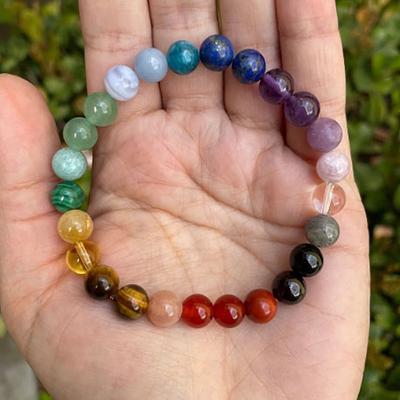Women Healing Tiger Eyes Amethyst Gemstone Beads Bracelets Yoga Stone Bangles Gift For Couple Y2K Jewelry Accessories