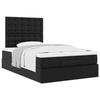 Cadre de lit avec matelas - Maison Exclusive - Similicuir noir - 120x190 cm - Rangement sous le lit
