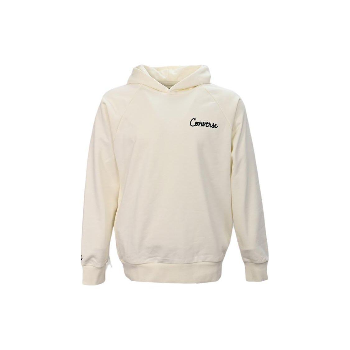 

Converse Solid Color Logo Hoodie Long Sleeve Men Tops White 10024580-A04