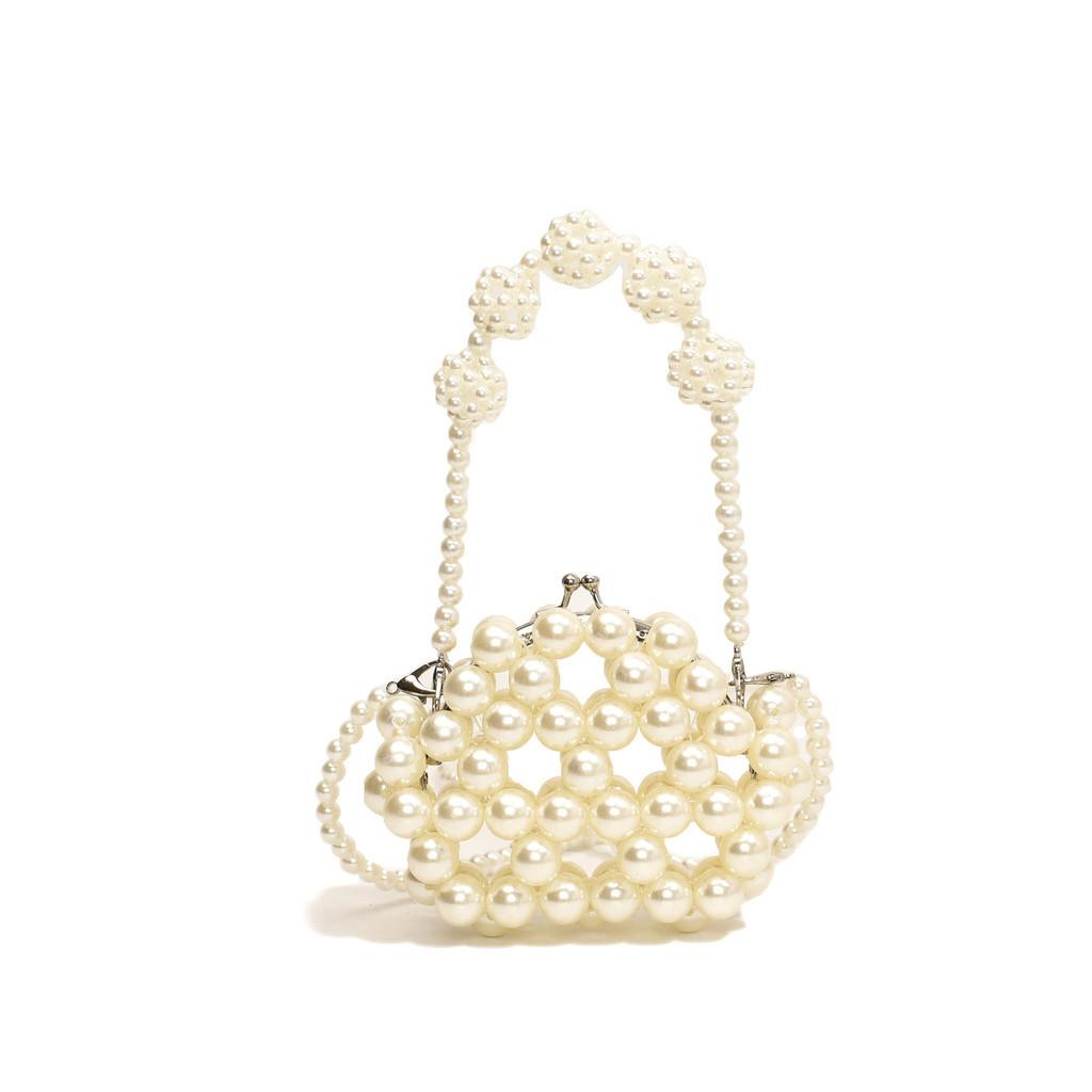 

Modern And Chic Mini Pearl Crossbody Bag For Kids With Cute Beaded Details