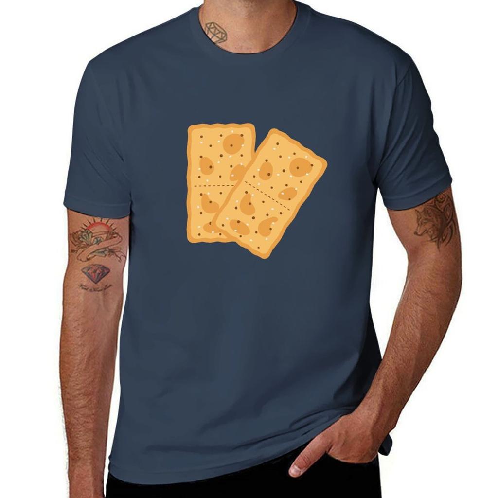 CRACKERS Cheese and Crackers TShirt Man T Shirt Cotton High Quality Man T Shirts for Men Casual TShirt