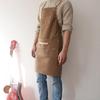 Custom Cross-Back Canvas Apron for Nail Technicians, Barbers, Florists, and Milk Tea Shops