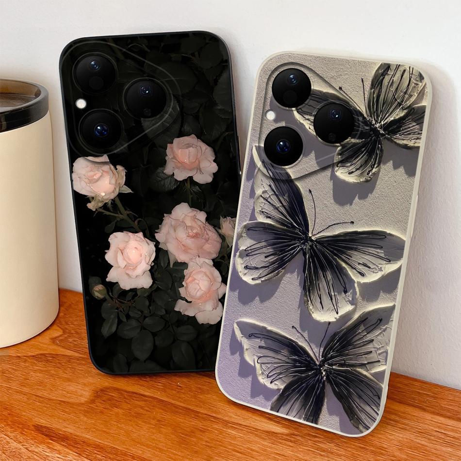For Huawei Pura 80 Pro Plus Ultra 5G Phone Case Simple Design Cute Shell For Huawei Pura80 Full Protection Shockproof Soft Funda