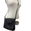 Burberry Vintage Nova Check Leather Shoulder Bag Black Leather Women Used