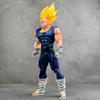 37cm Dragon Ball Majin Vegeta Scale Super Saiyan Statue Anime Action Figure Desktop Decor Collectible Toy GK 1/4 Round Sensory Compression Bouncy